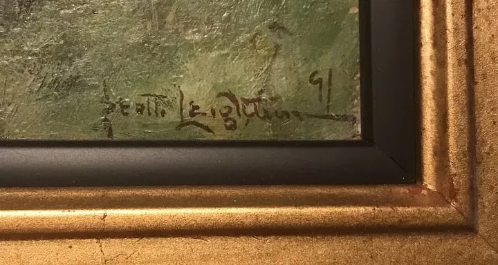 19th Century Scott Leighton Oil Painting - 2