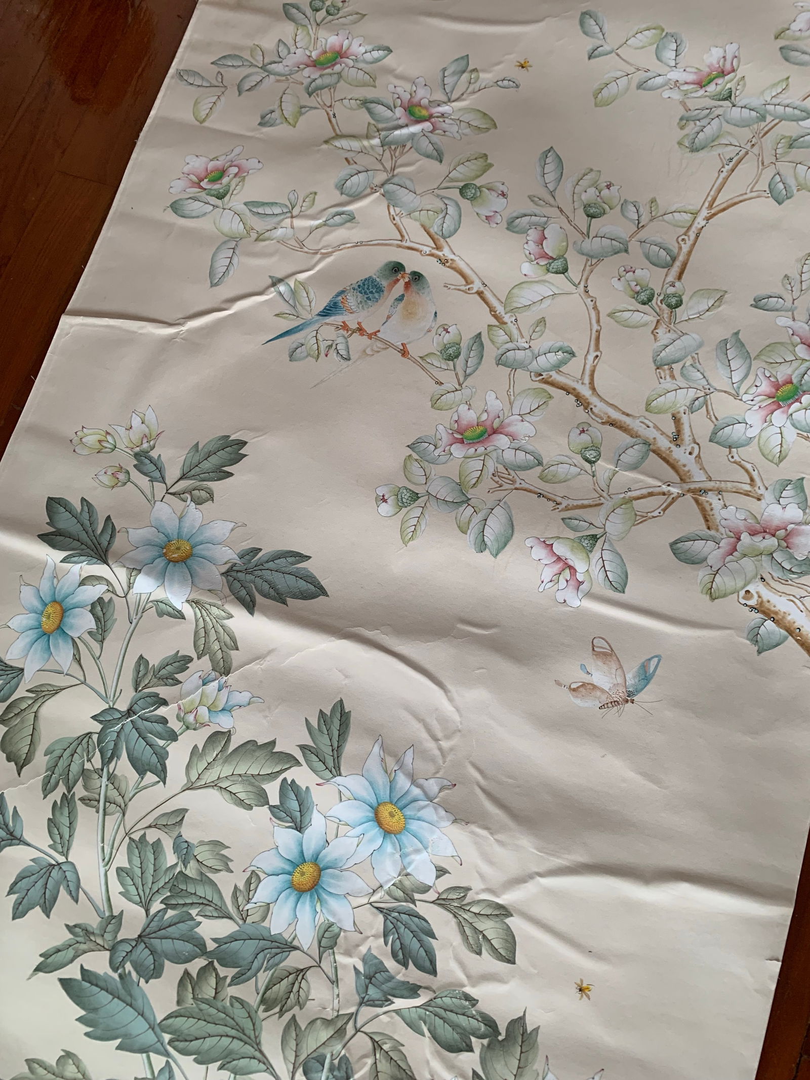 1980's Vintage Gracie Wallpaper Panel - 12