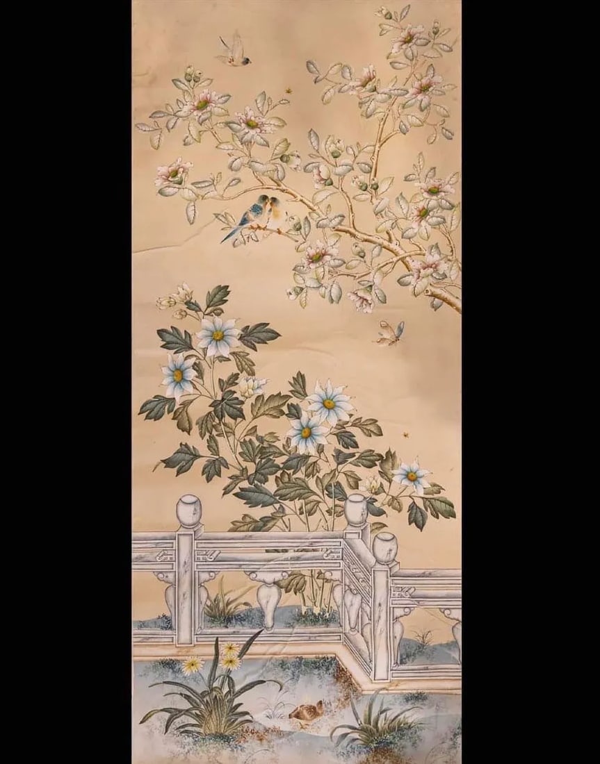 1980's Vintage Gracie Wallpaper Panel - 4