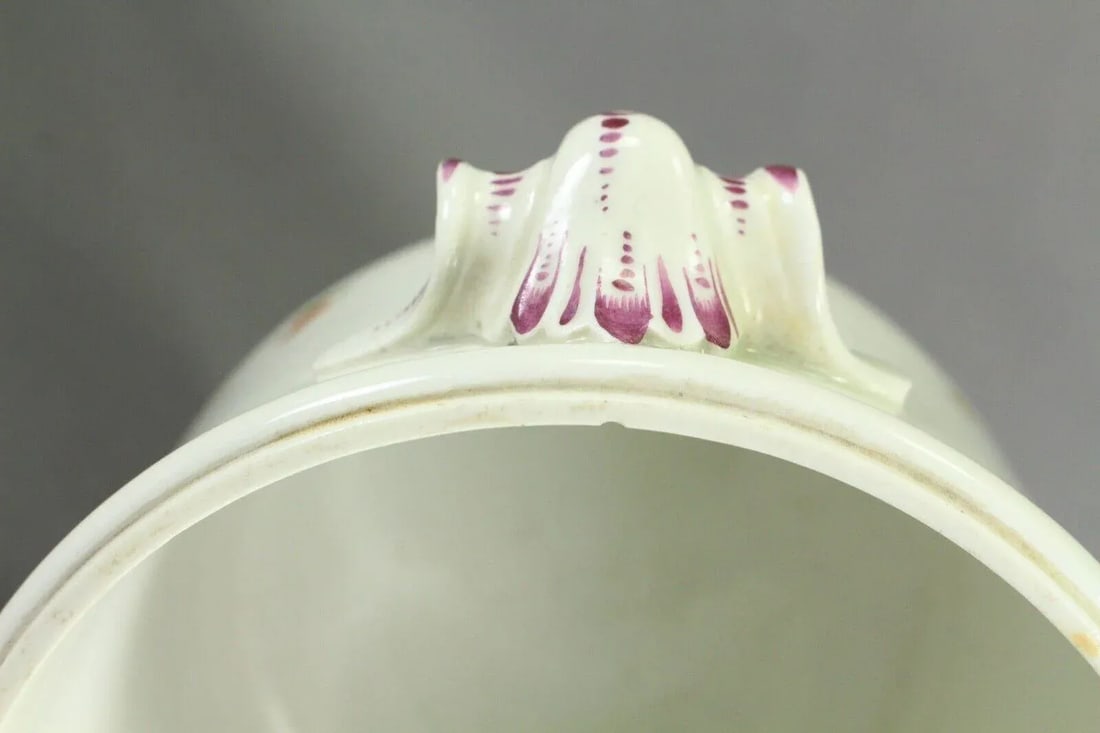 Authentic 1749-1770 Vienna Porcelain Cachepot With Floral Sprays, Beehive Mark - 10