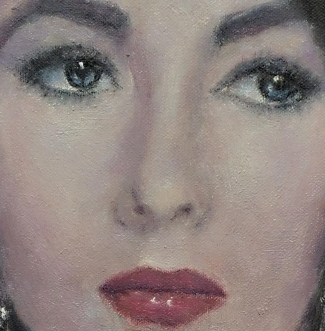 Sean Wu Original Oil Portrait Painting of Elizabeth Taylor - 3