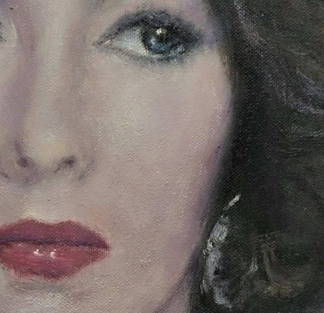 Sean Wu Original Oil Portrait Painting of Elizabeth Taylor - 4
