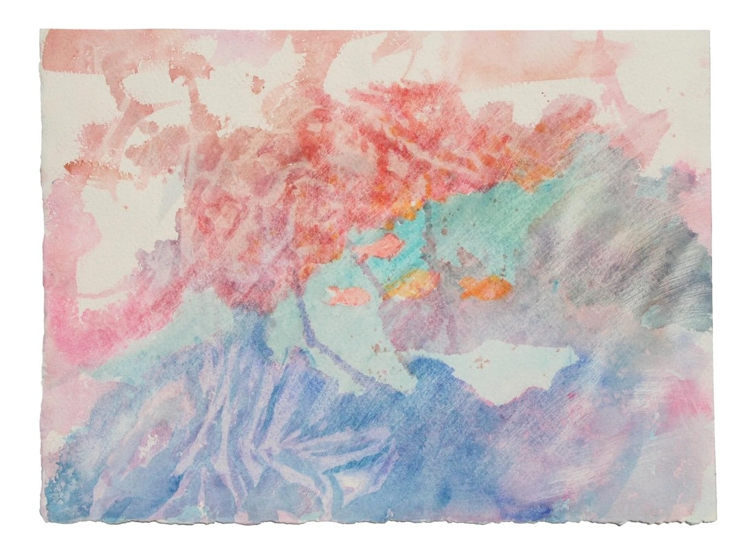 Soft Abstract Watercolor Painting (1 of 3)