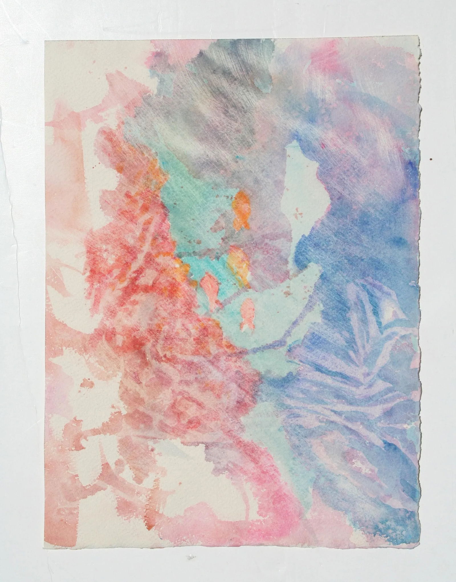 Soft Abstract Watercolor Painting - 3