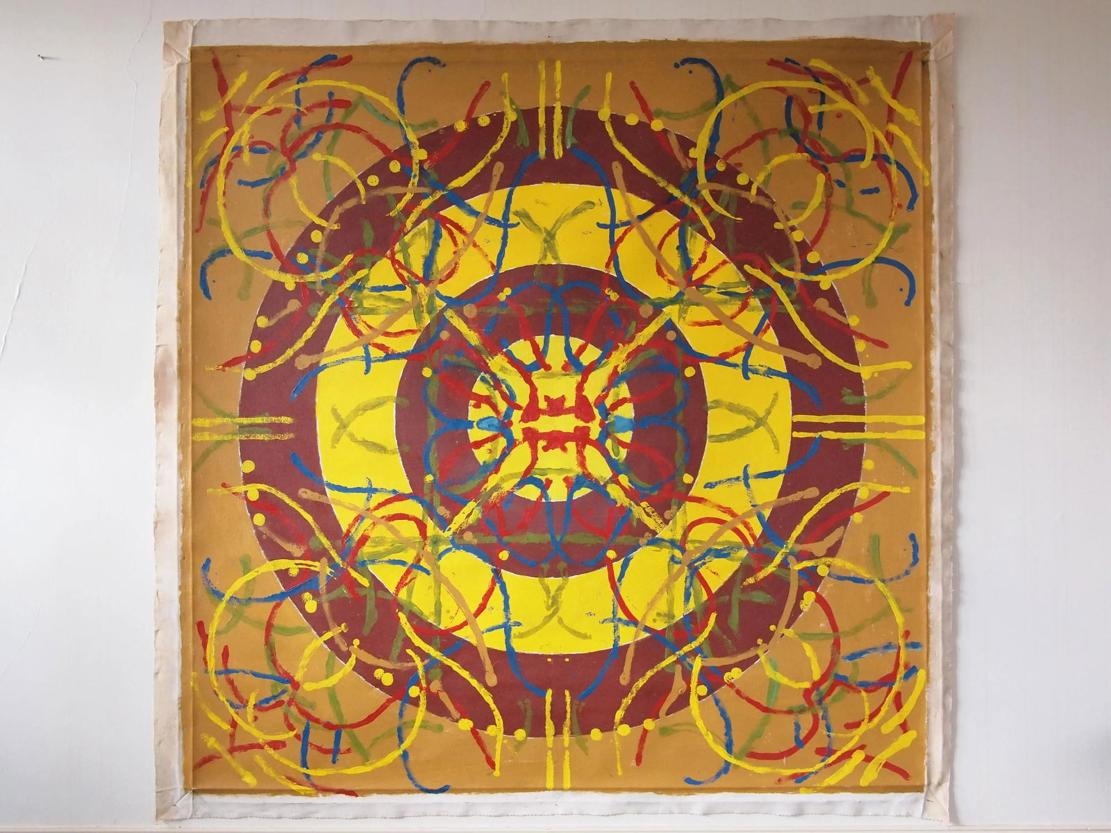 Original 1973 Peter Ford Young Modern Abstract Acrylic Painting - 11