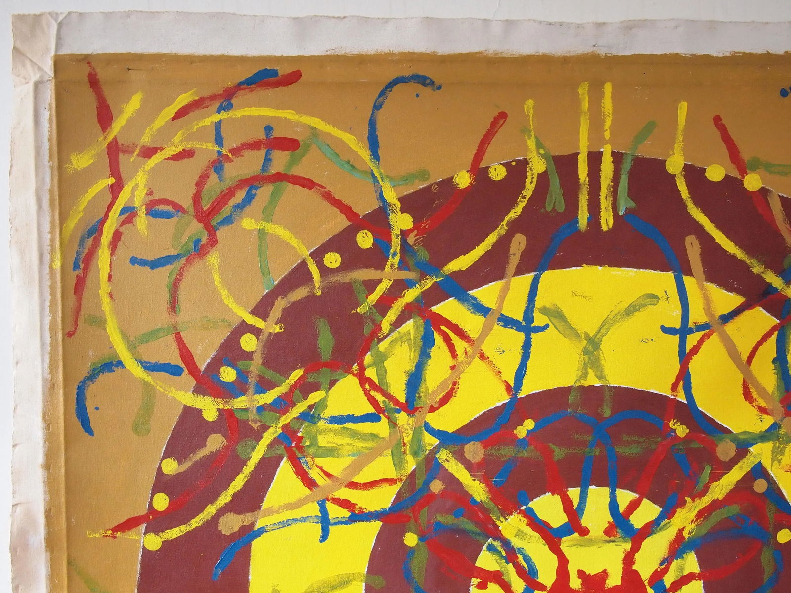 Original 1973 Peter Ford Young Modern Abstract Acrylic Painting - 2