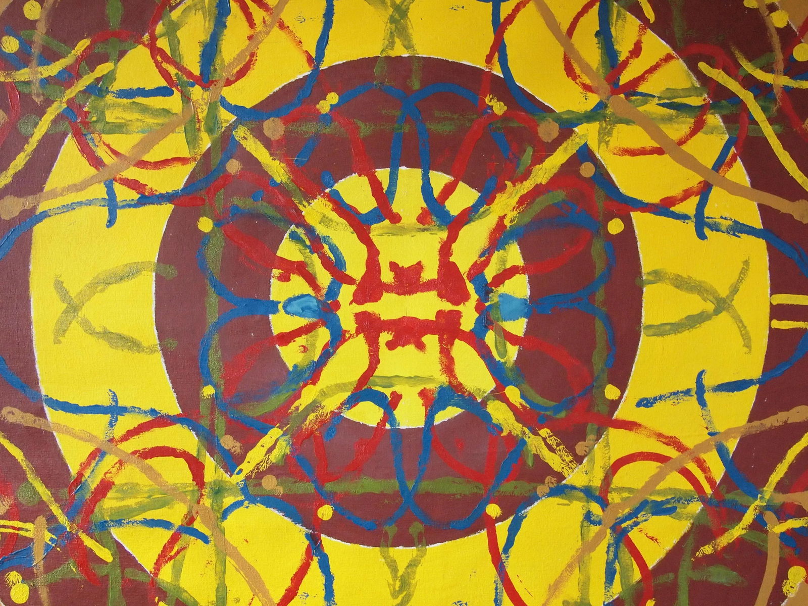 Original 1973 Peter Ford Young Modern Abstract Acrylic Painting - 6