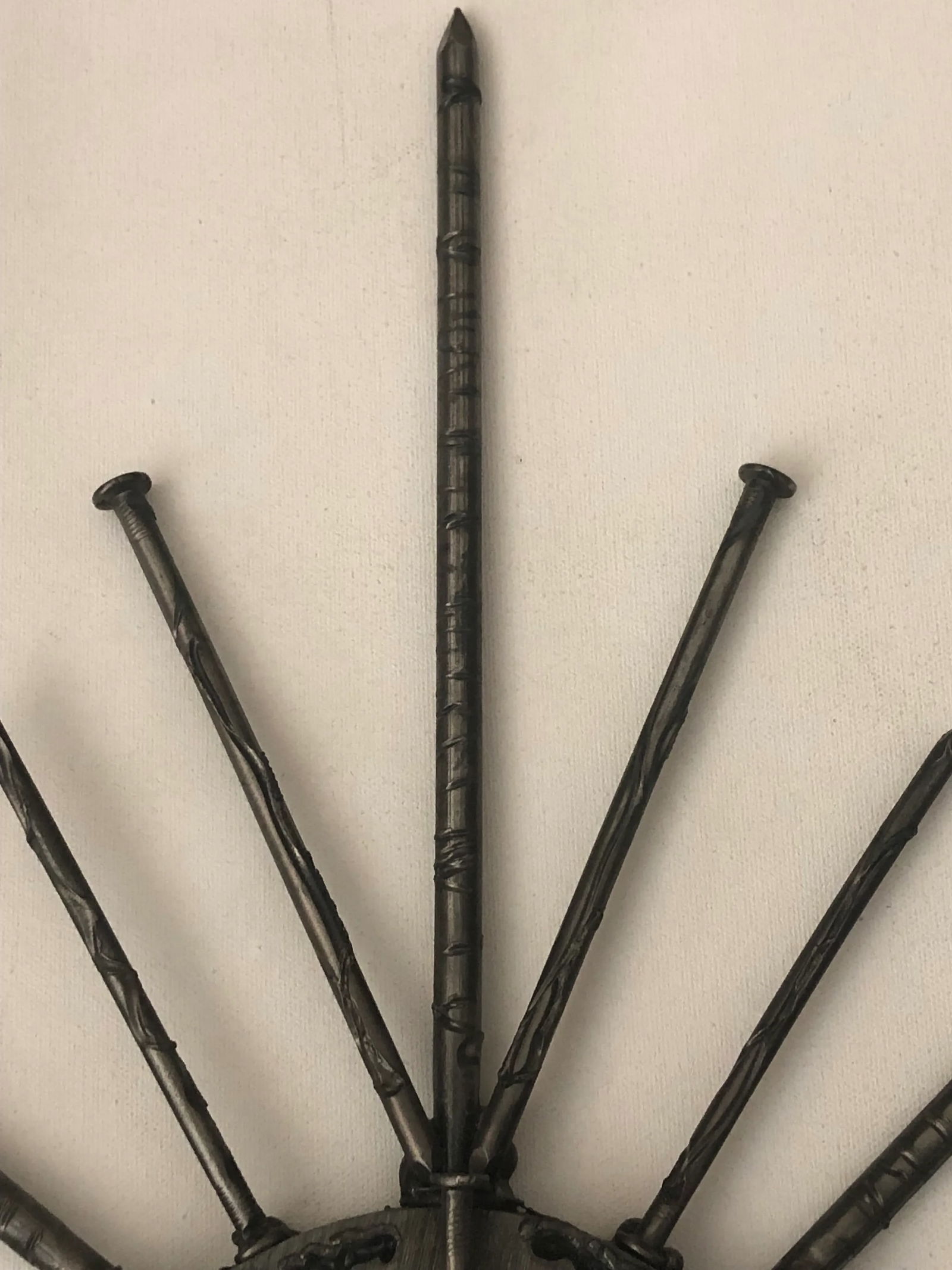 Mid 19th Century Brutalist Abstract Nail Wall Sculptor - 6