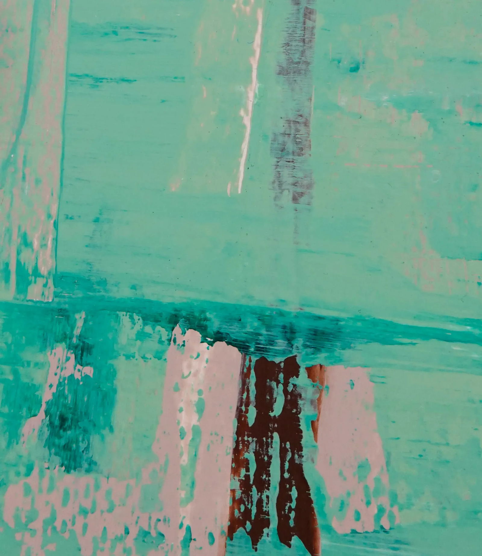 Static 431 Framed Abstract Green Mixed-Media Painting - 3