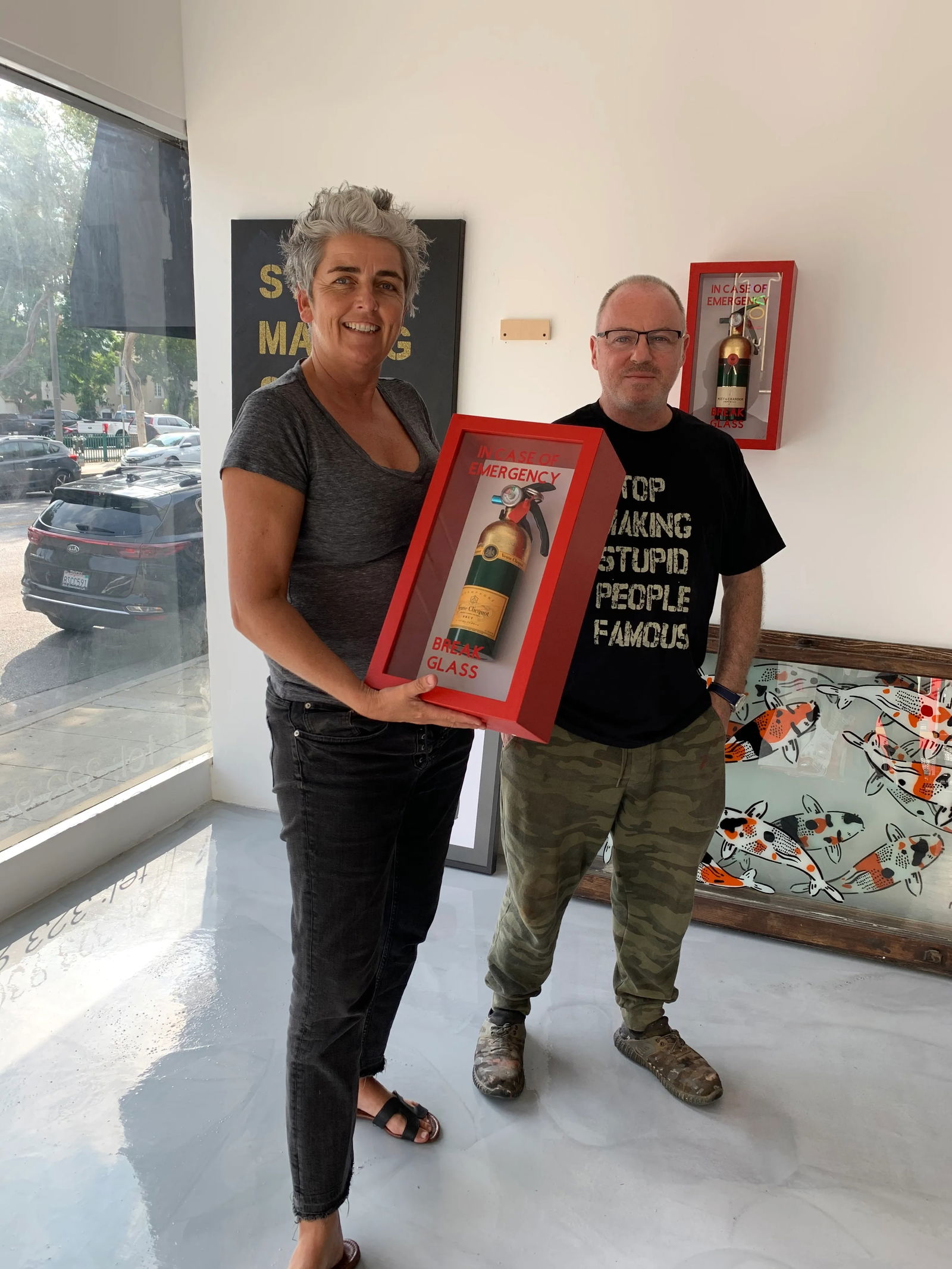 "In Case of Emergency Break Glass "Chanel Midi Edition Fire Extinguisher by Plastic Jesus - 2