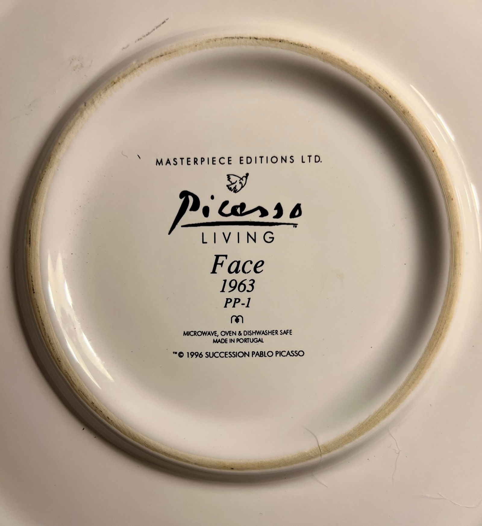 1996 Picasso Living Large Masterpiece Edition Face 1963 Pp-1 Ceramic Bowl - 2