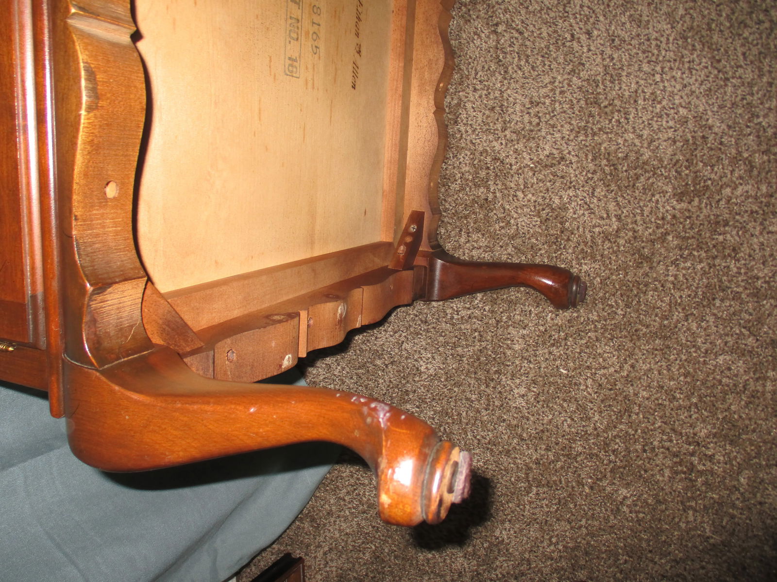 1980s Ethan Allen Georgian Court Square Cherry Cabinet - 12