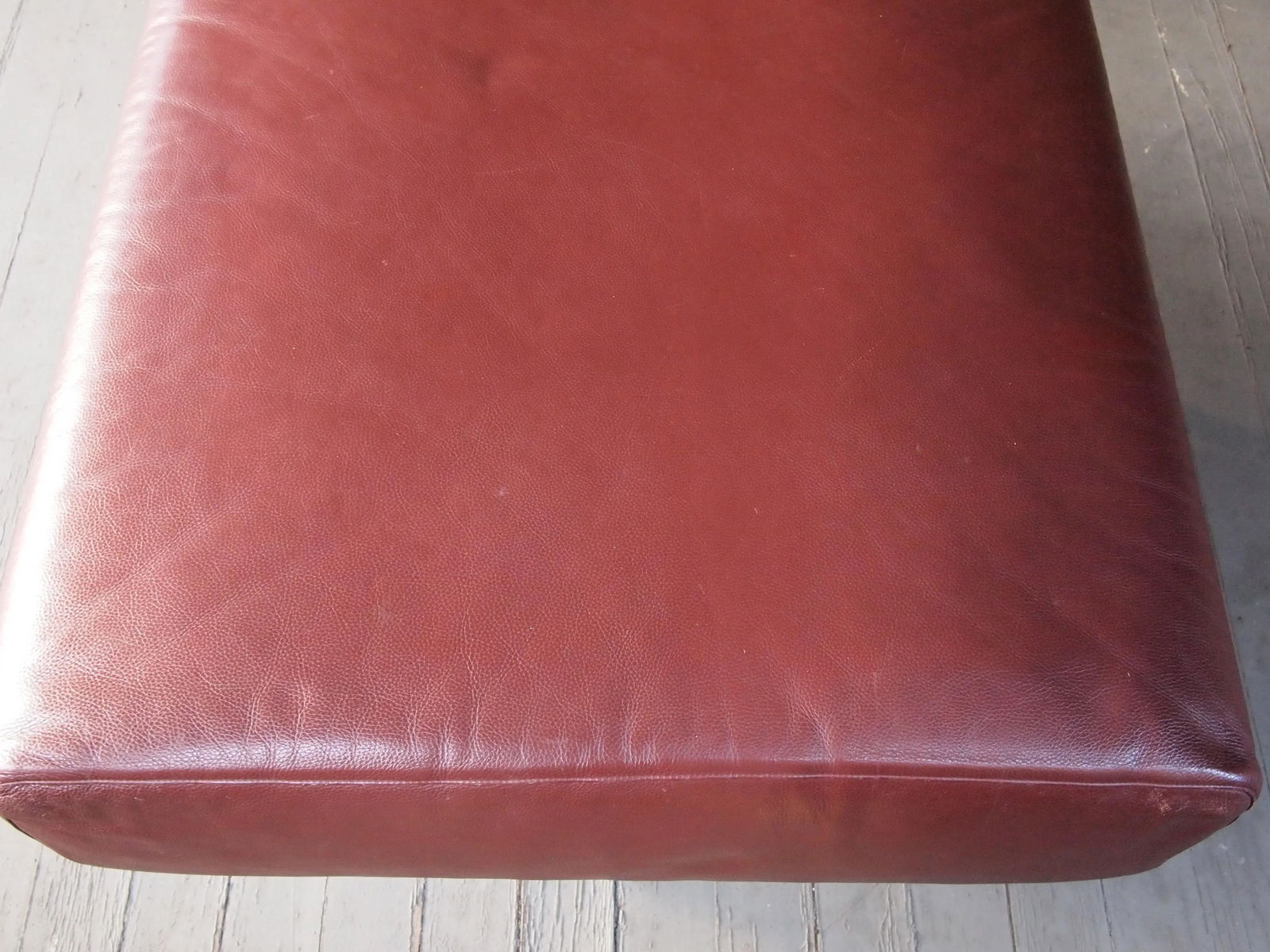 1990s Cassina Piero Lissoni Met Ottoman in Red-Brown Leather #2 - 5