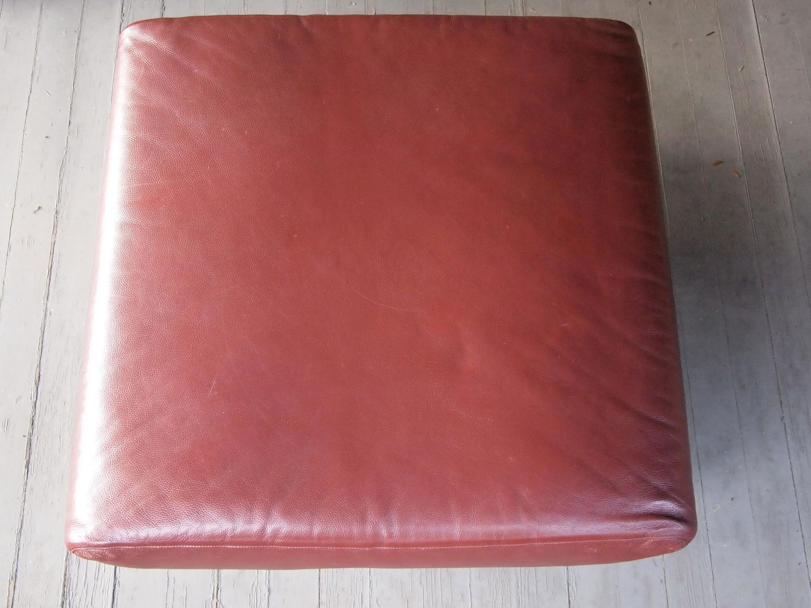 1990s Cassina Piero Lissoni Met Ottoman in Red-Brown Leather #2 - 6