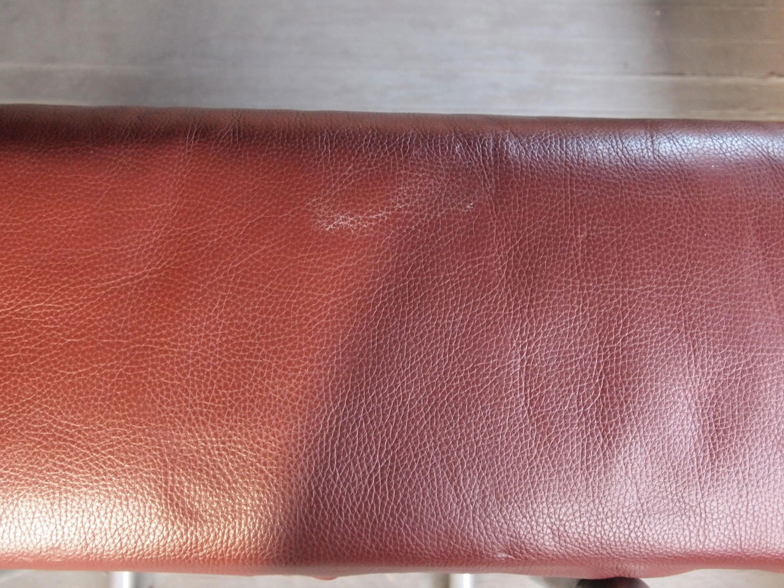 1990s Cassina Piero Lissoni Met Ottoman in Red-Brown Leather #2 - 9