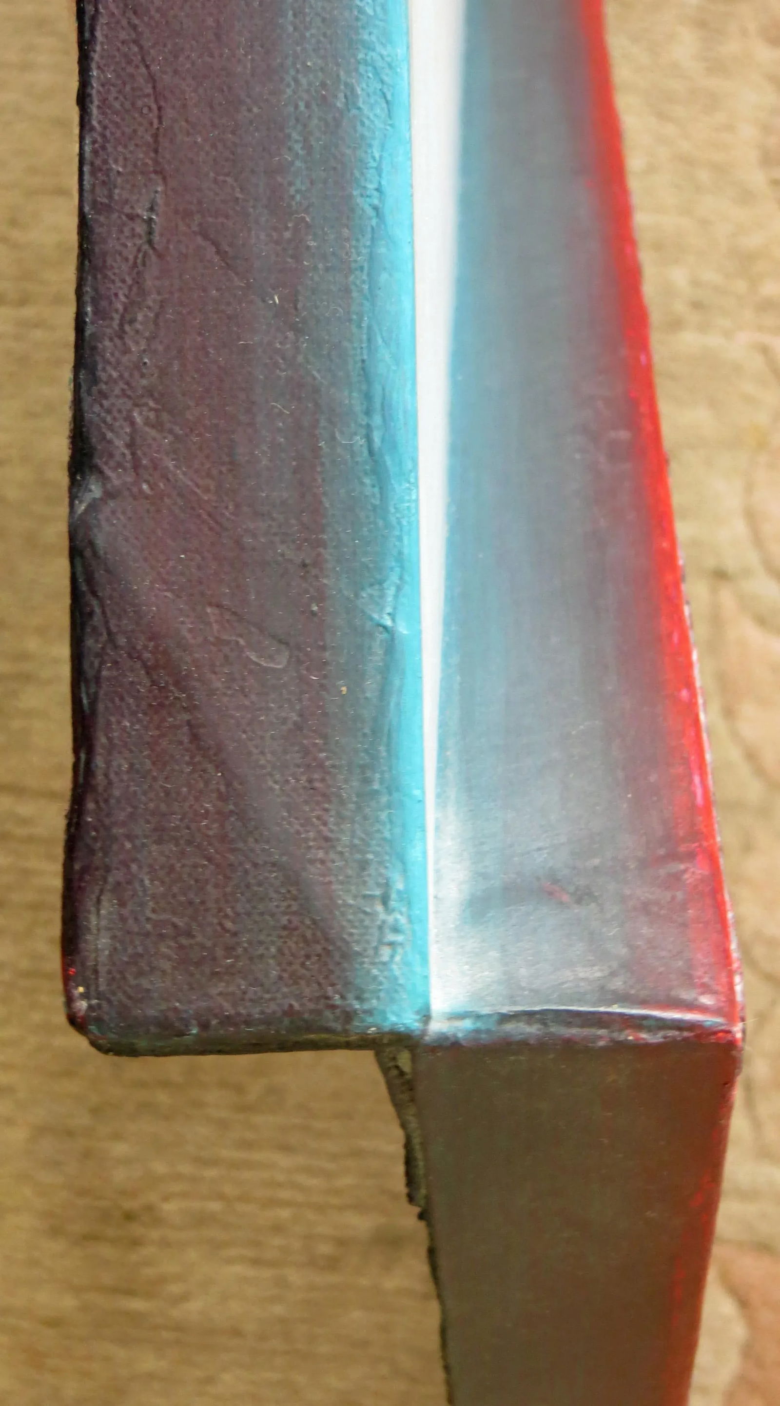 1980s Tom Bolles Abstract Mixed Media Painting, "Triangles #3 & #4 Attempting to Mate" - 9