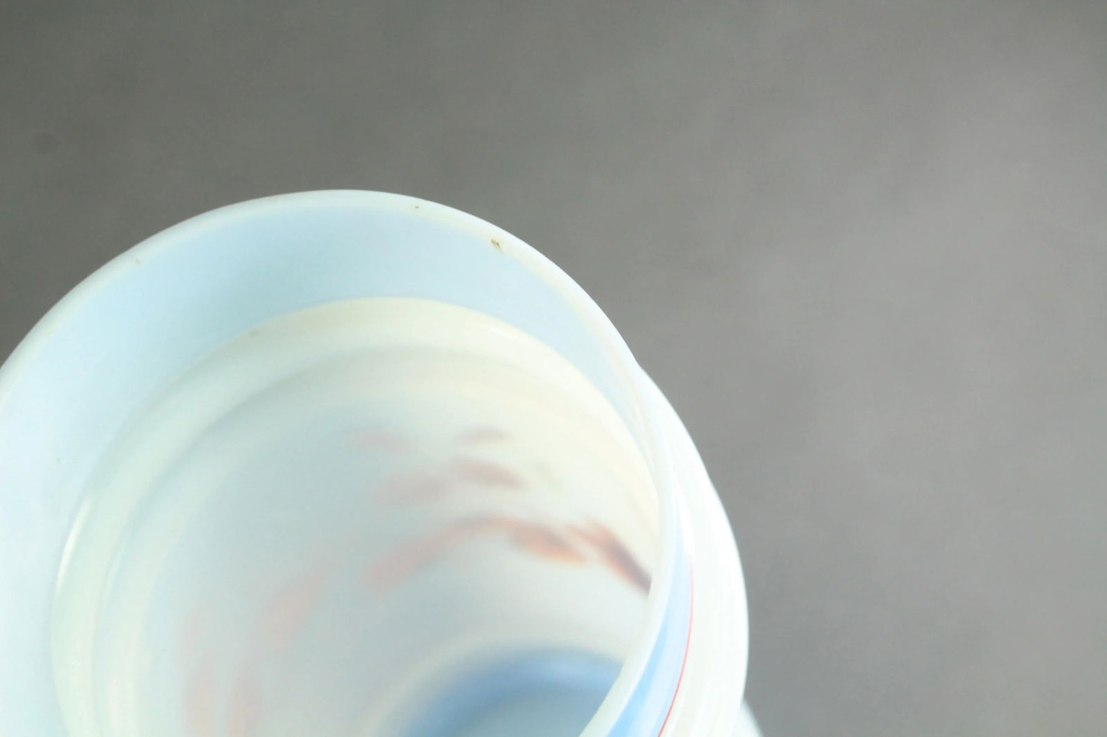 Pair of Victorian 19th/20th Century Bristol Glass Vases, Opaque White Painted Flowers - 12