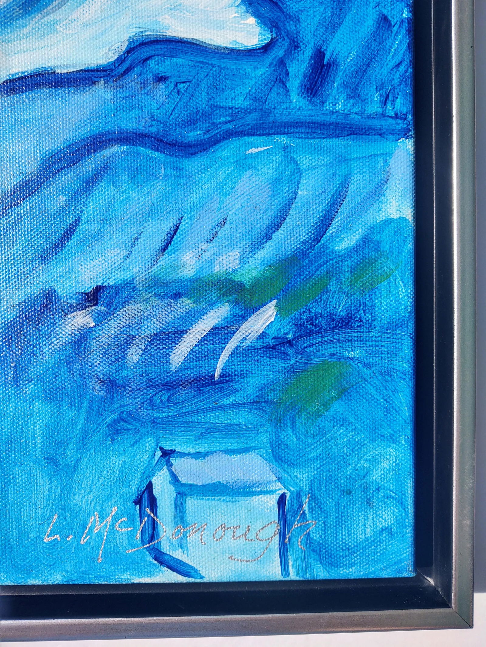 "A Tribute to Van Gogh's Starry Night" Contemporary Post-Impressionist Landscape Painting by Linda M - 10