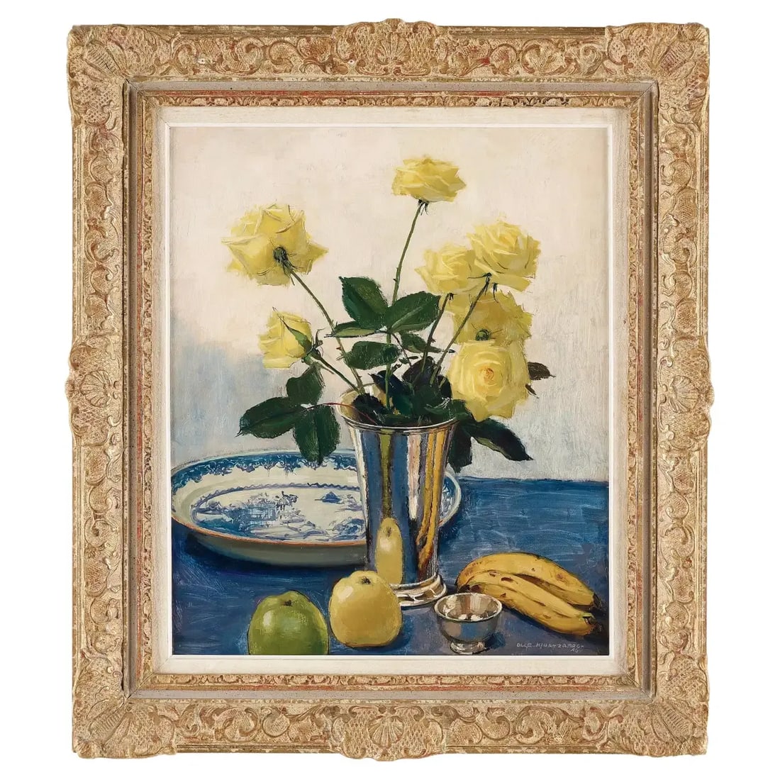 Olle Hjortzberg Still Life With Yellow Roses, 1946 - 8
