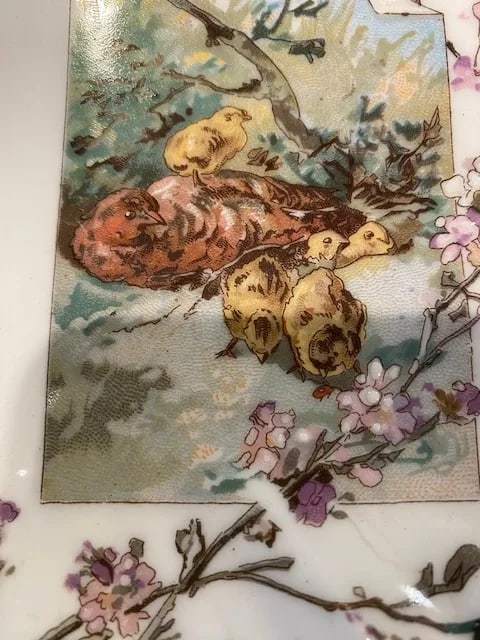 Antique Limoges Porcelain Scalloped Aesthetic Plates- Set of 6 - 10