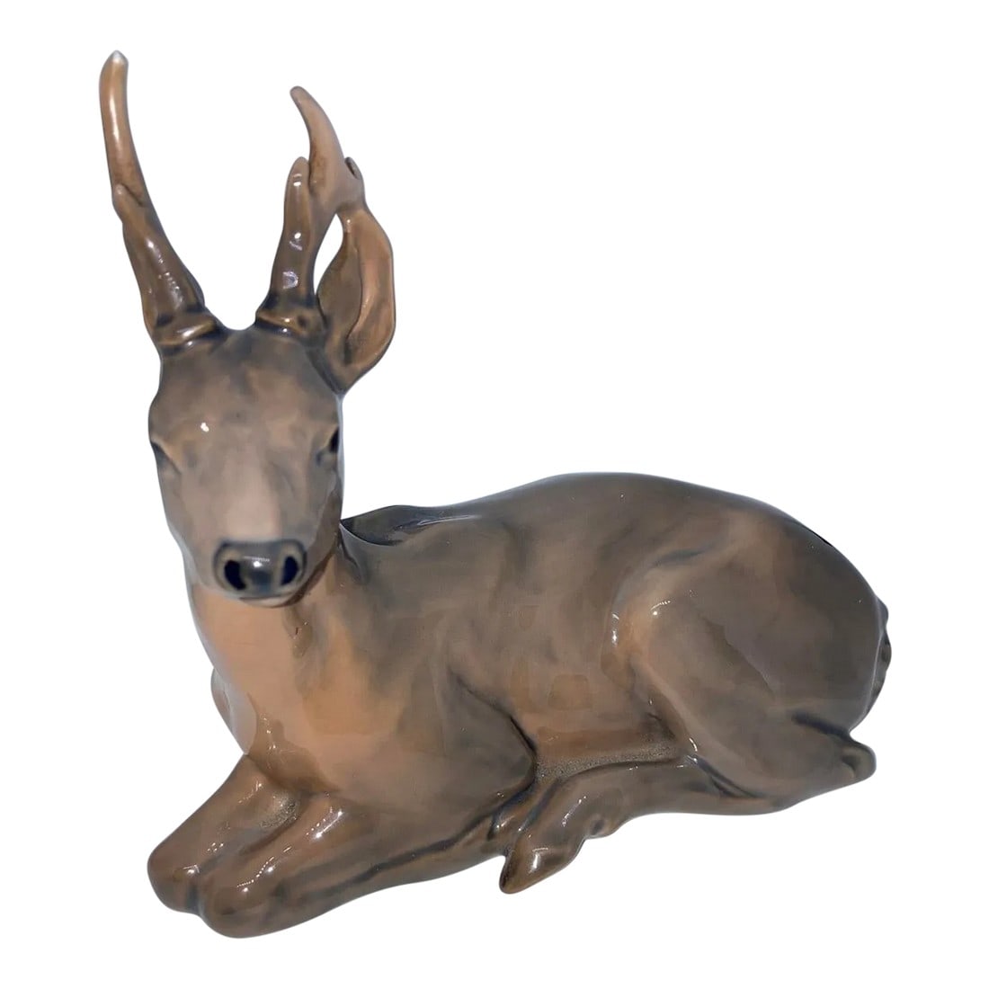 Vintage 1950s Royal Copenhagen Denmark 756 Resting Deer / Buck Porcelain Figurine (1 of 8)