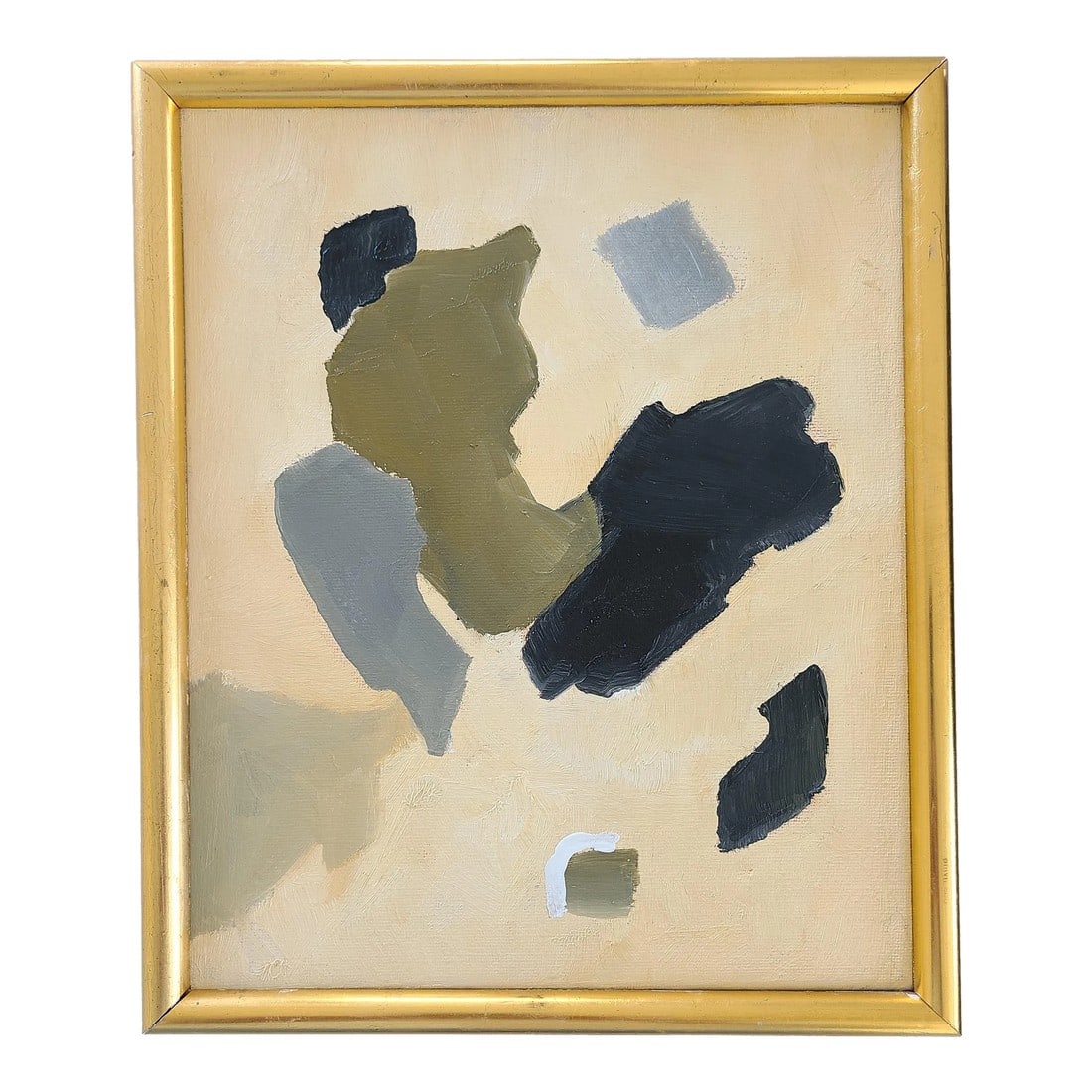 2023 "Happily Ever After" Christine Frisbee Small Abstract Expression Framed Painting: Happily Ever After is a small abstract expressionist painting by renowned artist, Christine Frisbee, who has been on Chairish since 2018. The small 8x10 painting is sophisticated and elegant. The limi