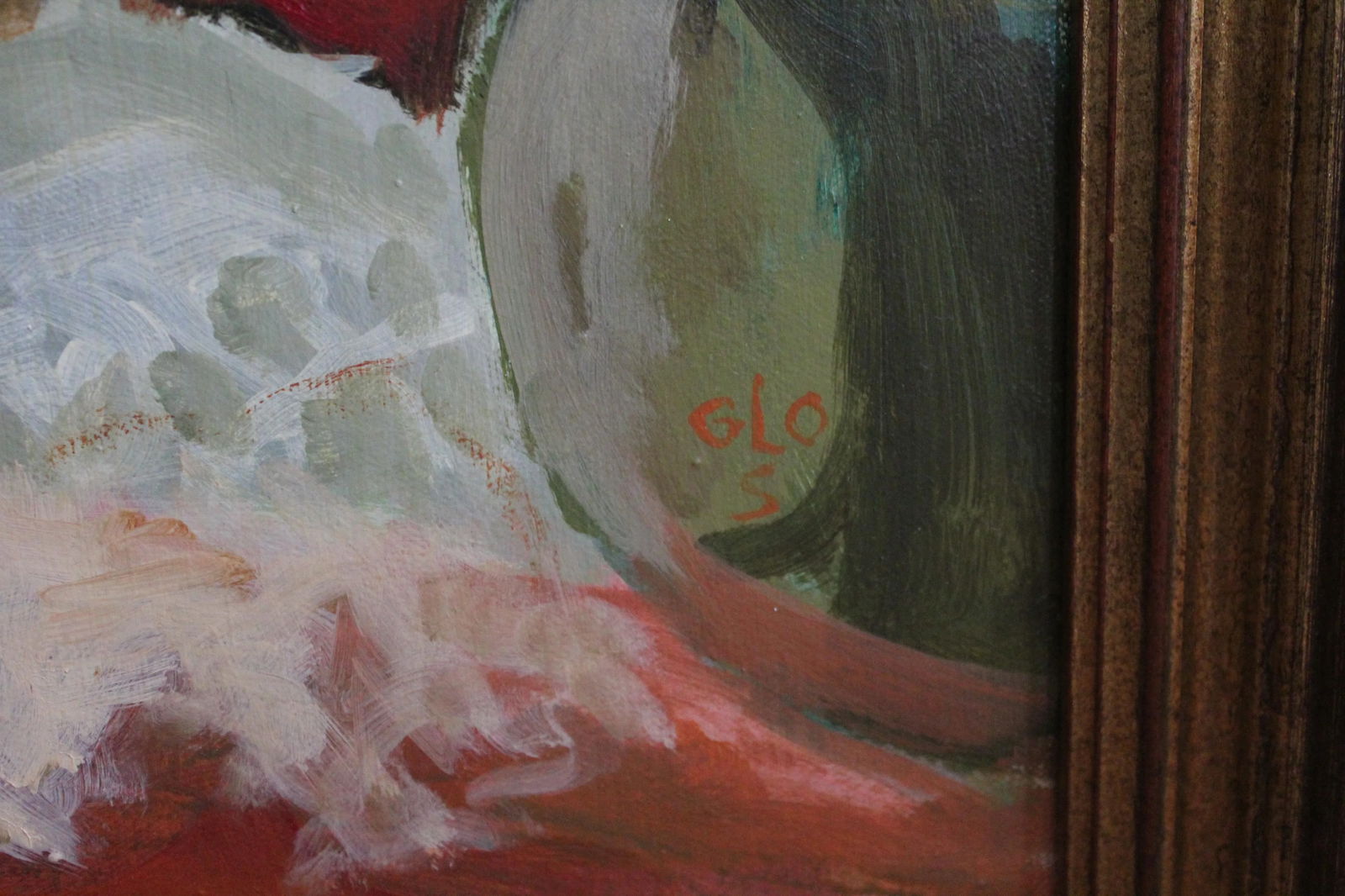 Still Life Tablescape Acrylic Painting by Glo Sessions, Framed - 12