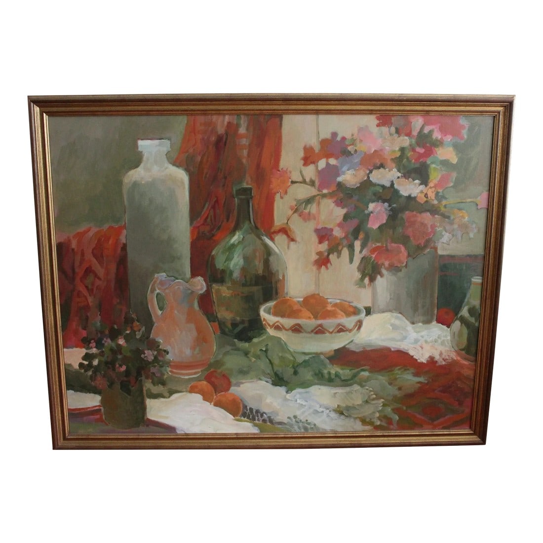 Still Life Tablescape Acrylic Painting by Glo Sessions, Framed (1 of 13)