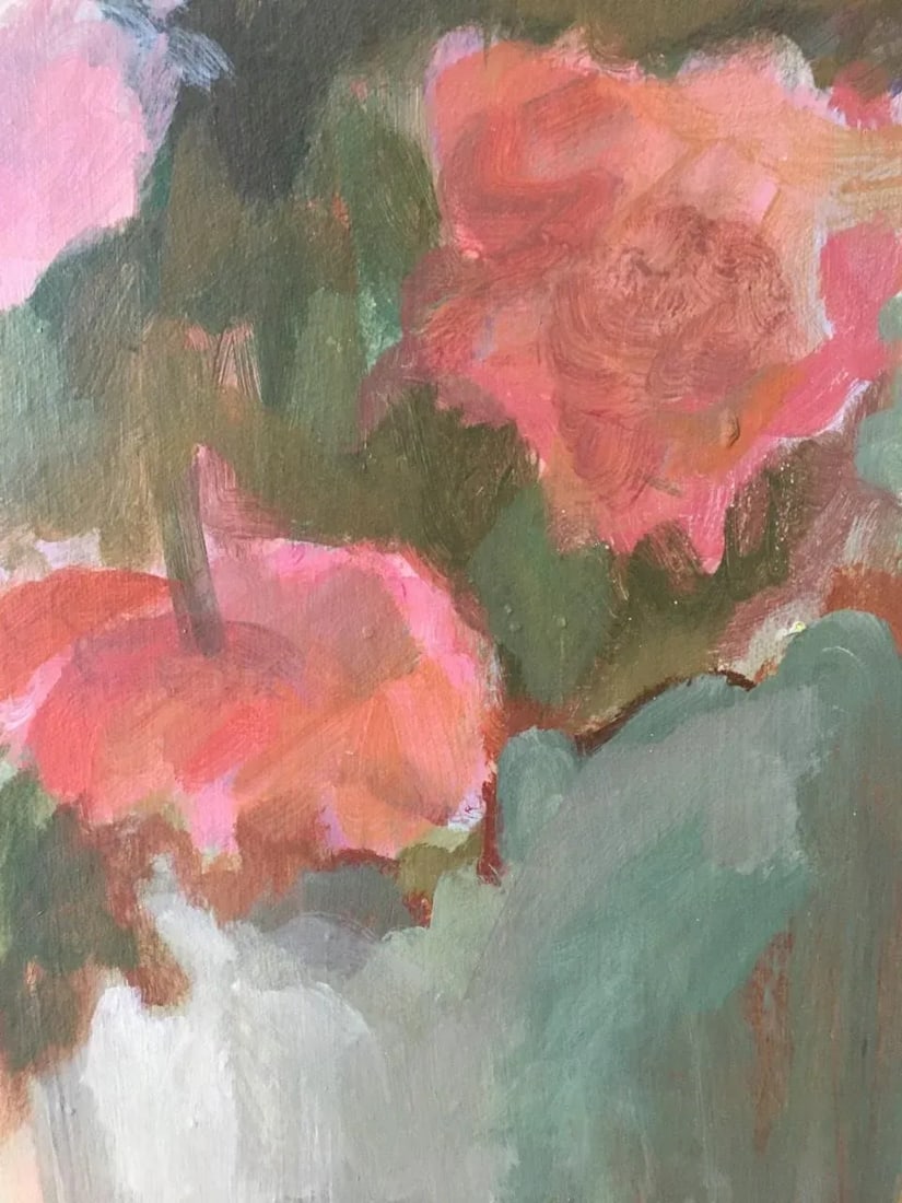 Still Life Tablescape Acrylic Painting by Glo Sessions, Framed - 7