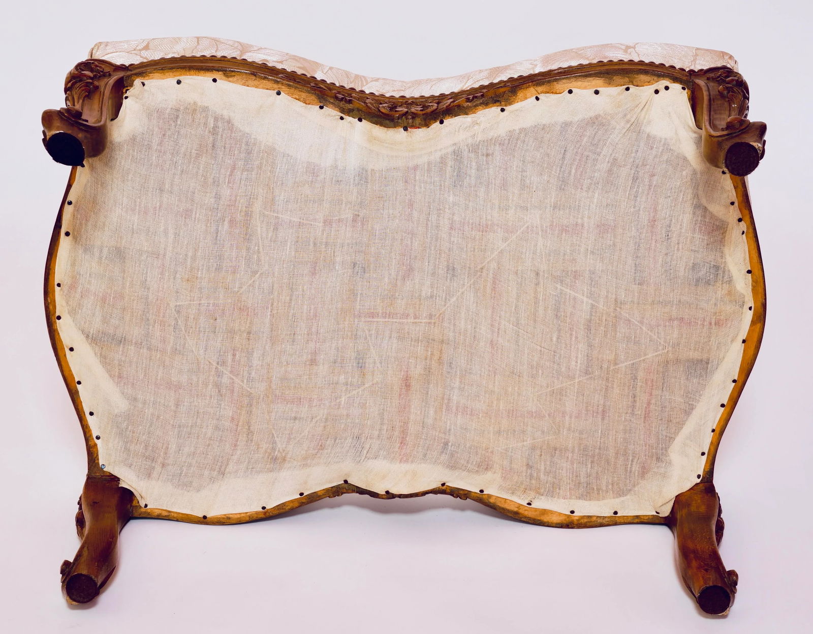 20th Century Louis XV Style Upholstered Ottoman - 10