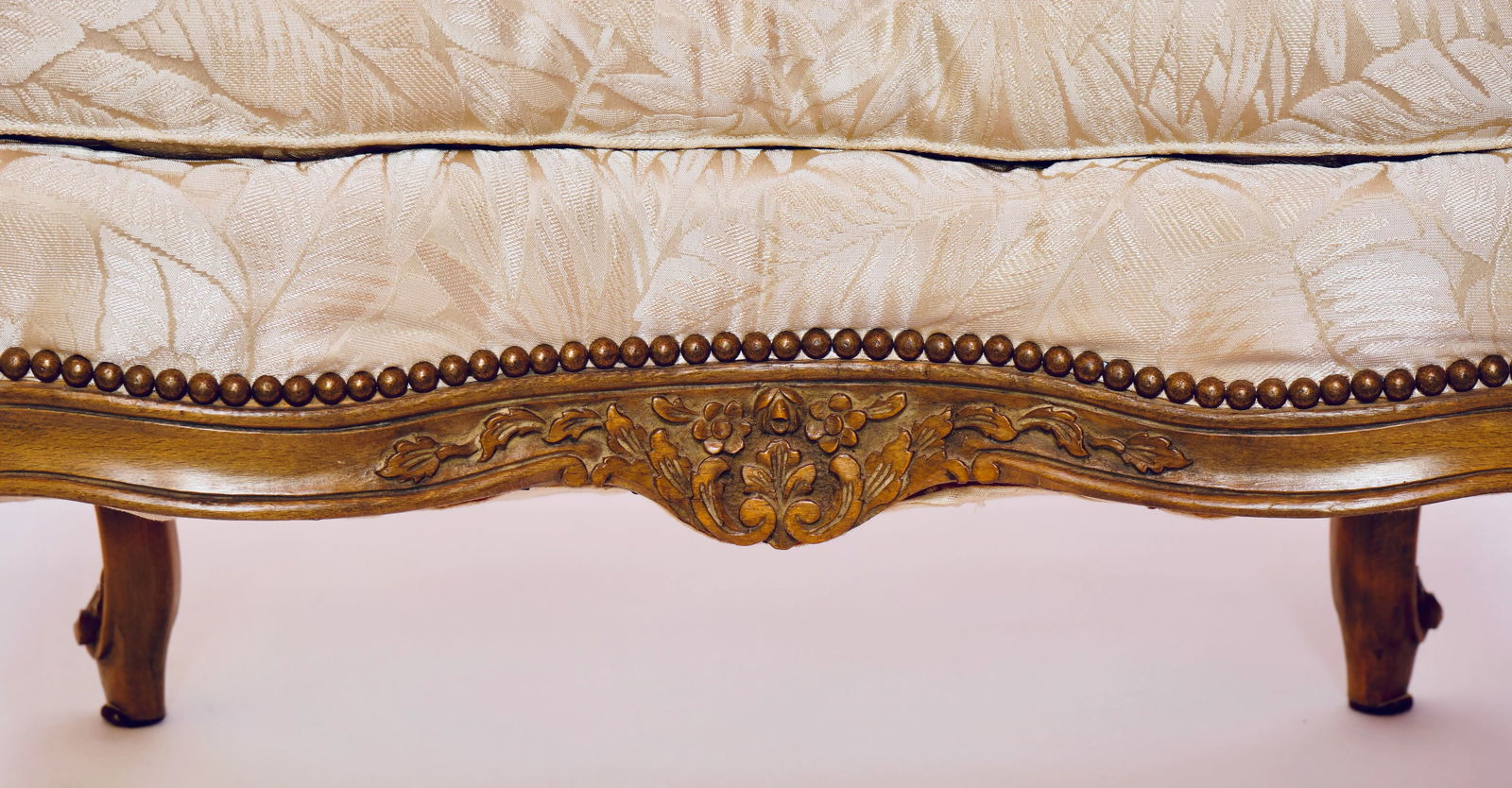 20th Century Louis XV Style Upholstered Ottoman - 11