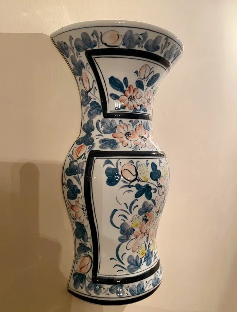 Pair of Maitland-Smith Floral Wall Vases / Sconces - 10