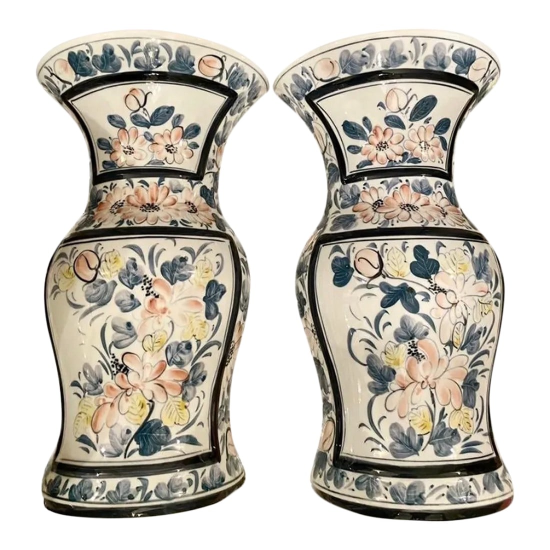 Pair of Maitland-Smith Floral Wall Vases / Sconces (1 of 13)