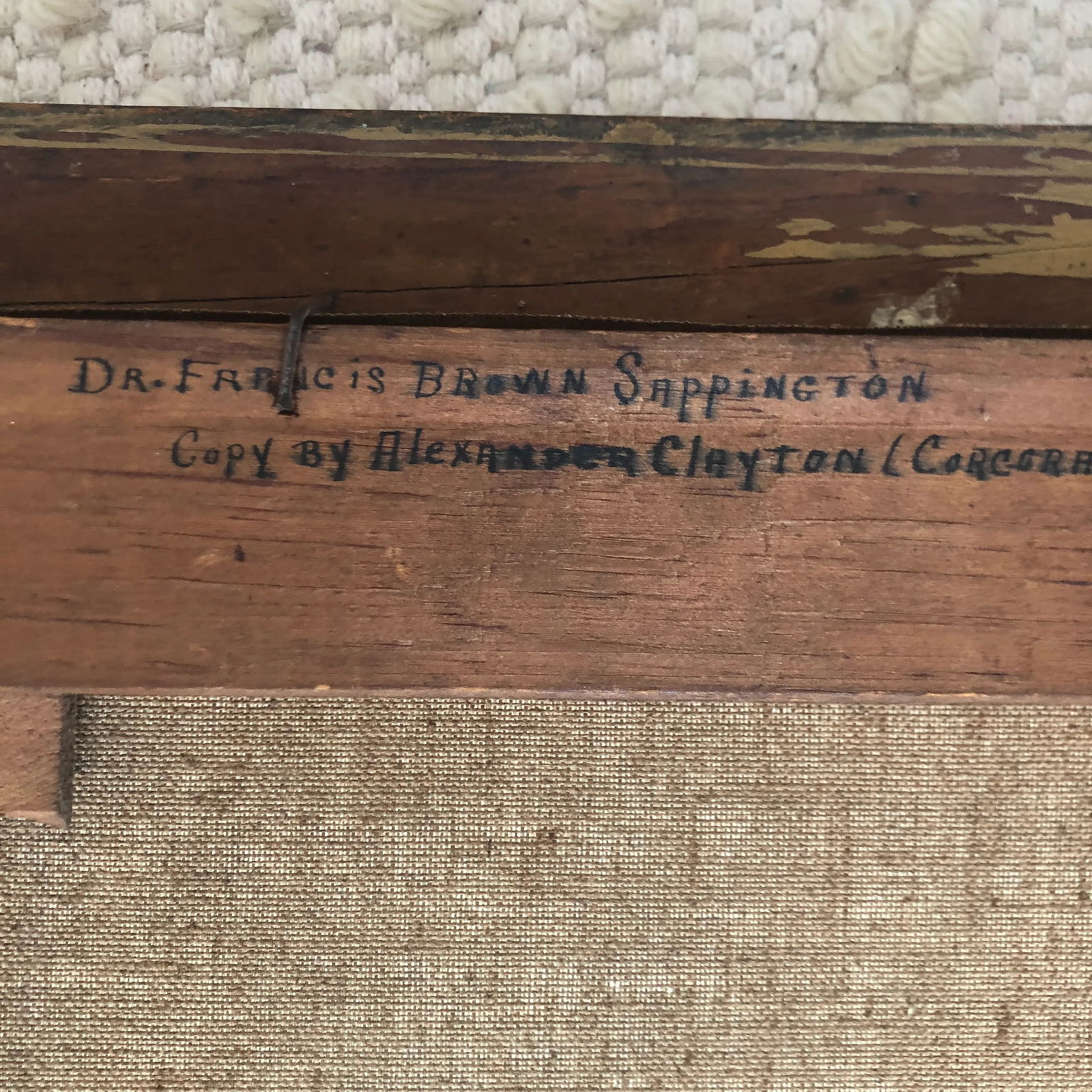 Early 20th Century Alexander Clayton Oiginal Oil Painting Portrait of a Doctor - 12