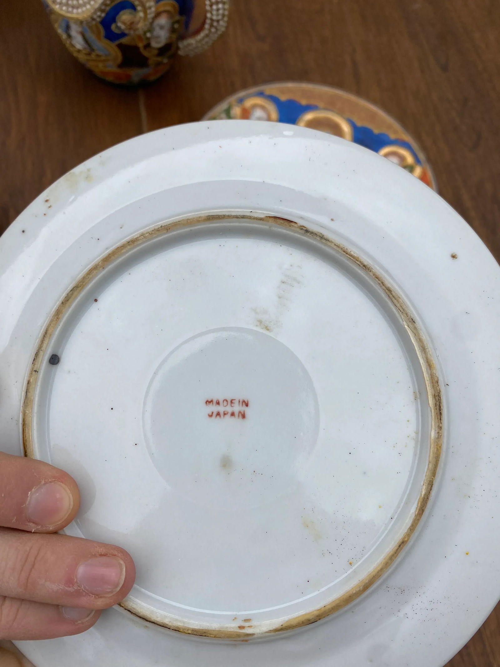 Vintage Mid-Century Modern Japanese Imari Tea Set- 11 Pieces - 7