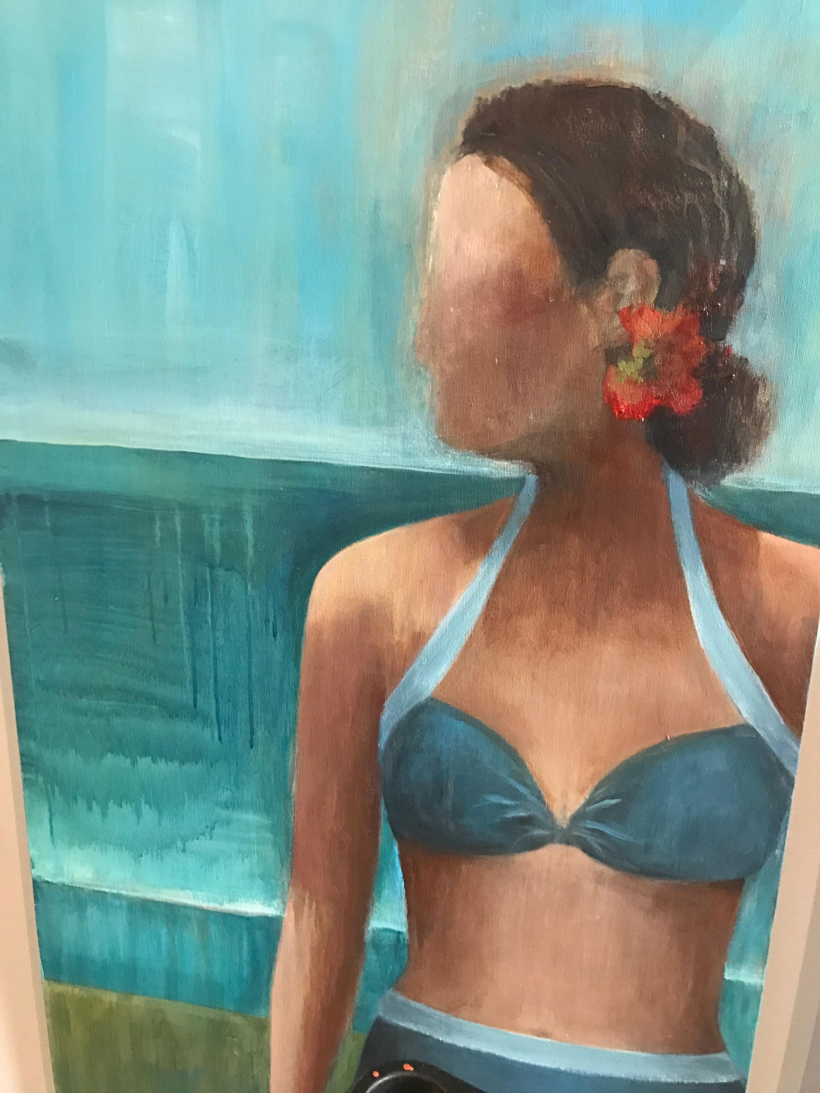 Original Acrylic on Canvas "Morning Swim" by Terri Burris - 3