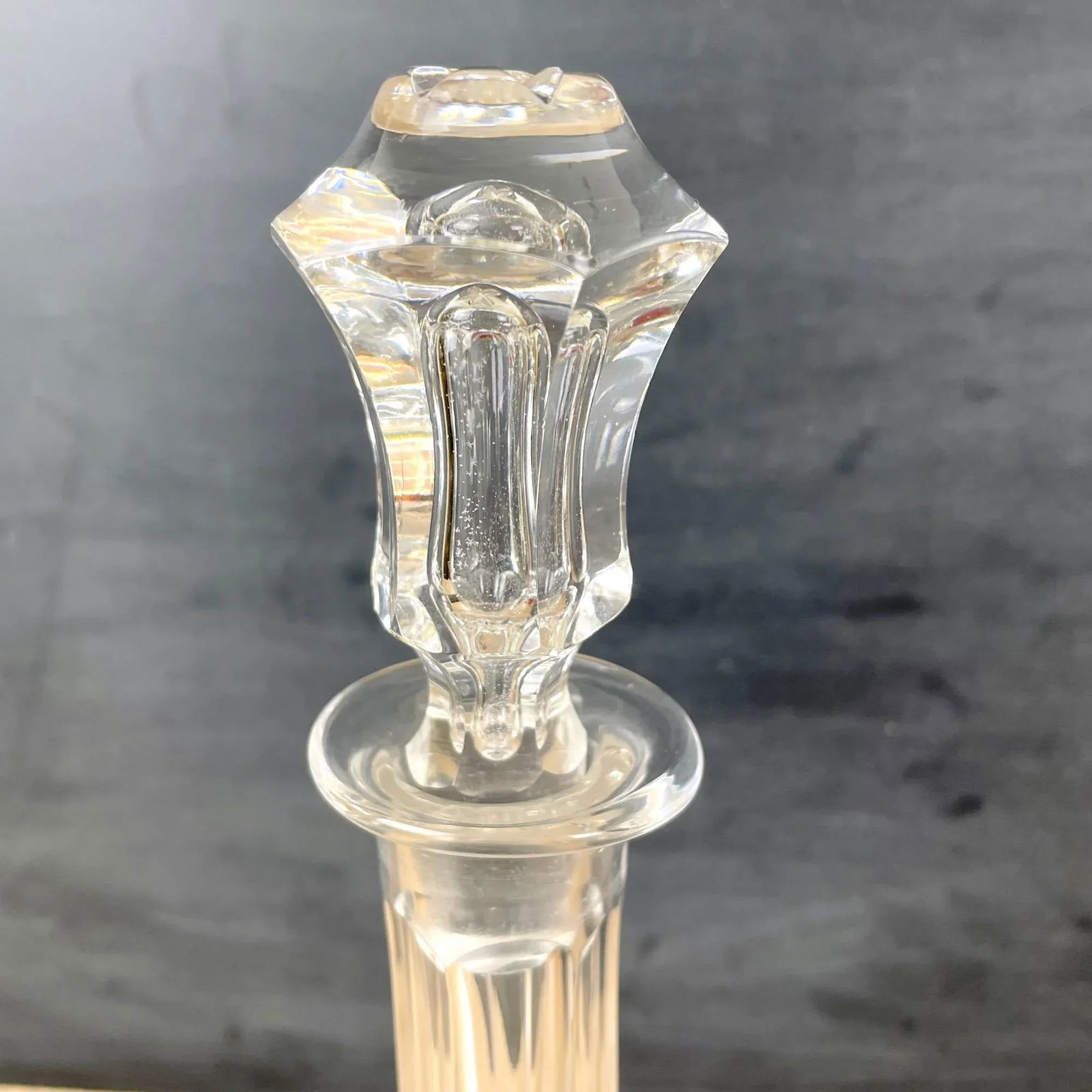 1930s Crystal Decanter With Grapes - 5