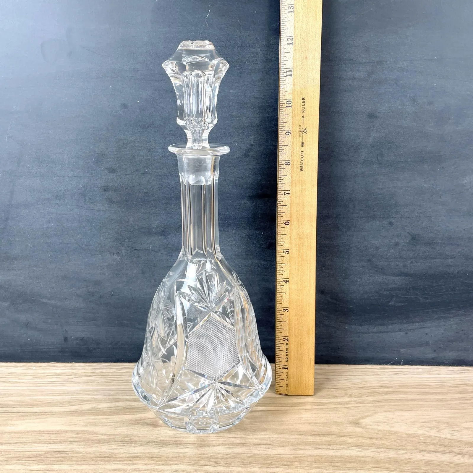 1930s Crystal Decanter With Grapes - 8