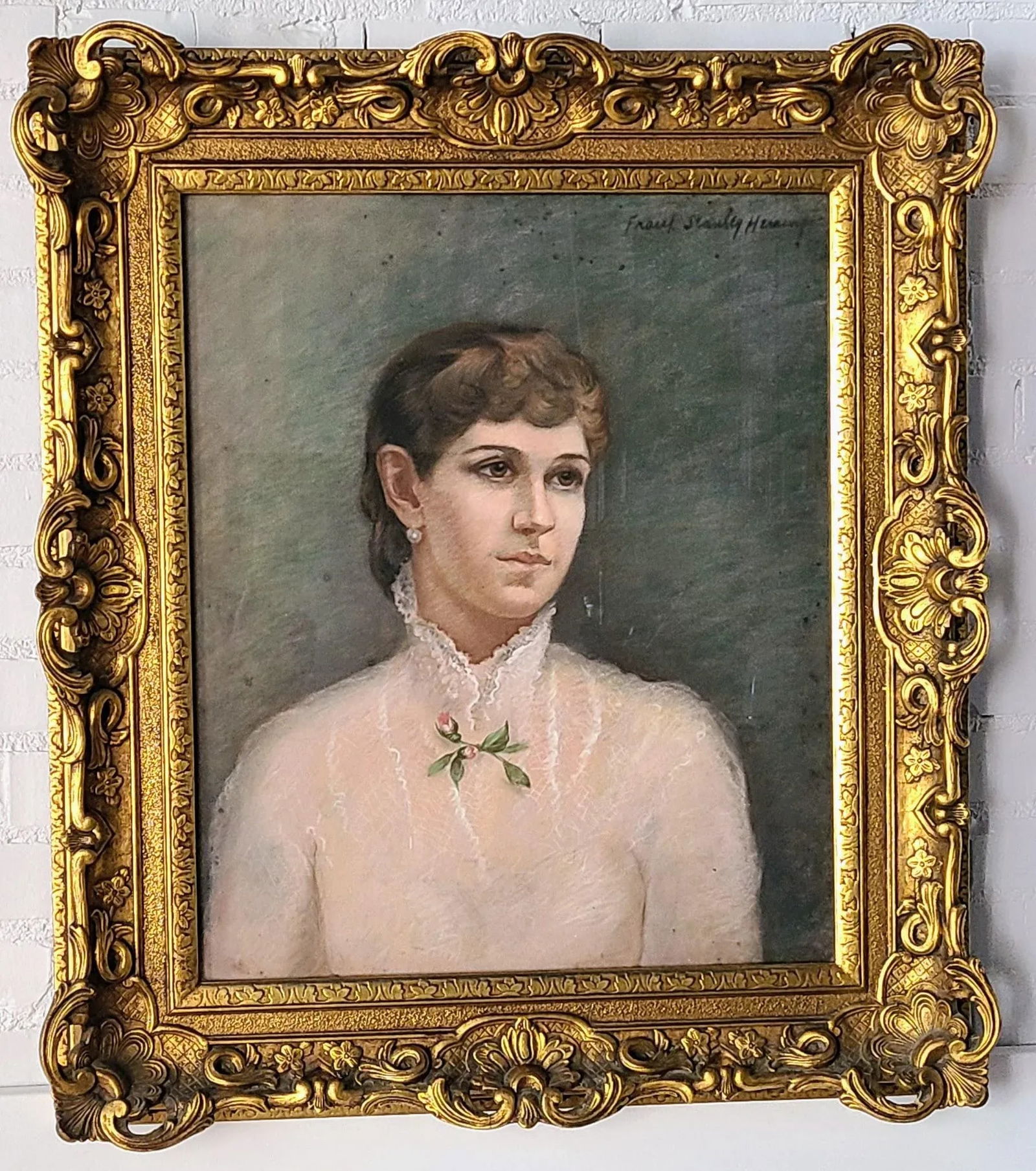 Alice - Pastel Portrait of High Society Southern Lady by Frank Stanley Herring (1894 - 1966) - 3