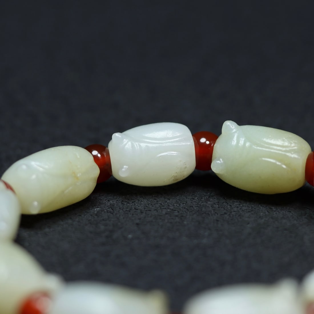 Chinese Hetian Jade Cicad Bracelet Hand Chain - 5