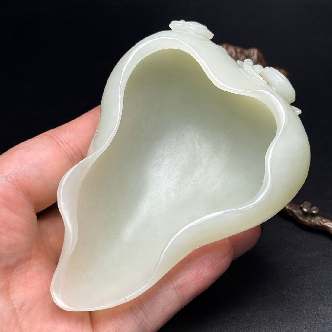 Chinese Hetian Jade Brush Washer - 8