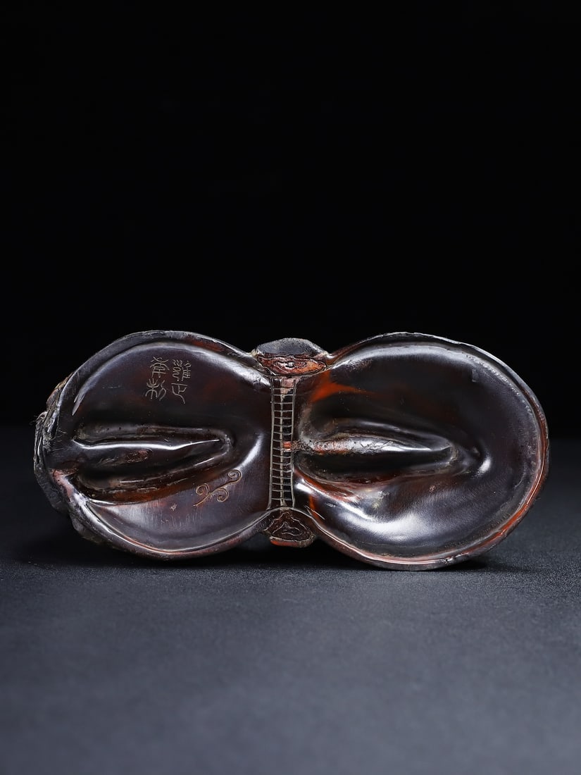 A Pair Ox Horn Statue - 10