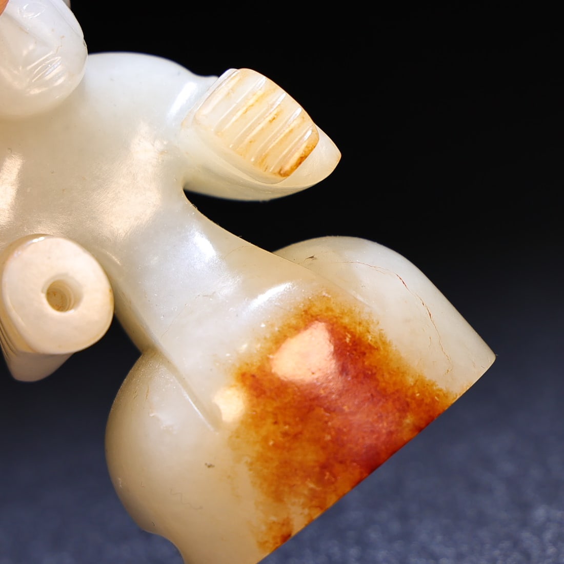 Old Chinese Hetian Jade Figure Statue - 7