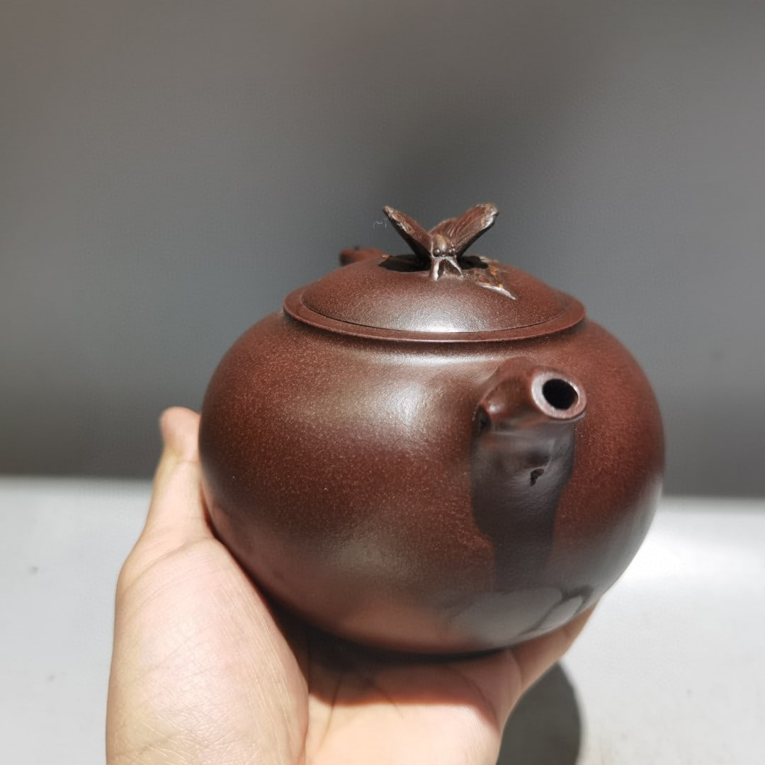 Chinese Yixing Zisha Clay Teapot w Artist Signed - 5