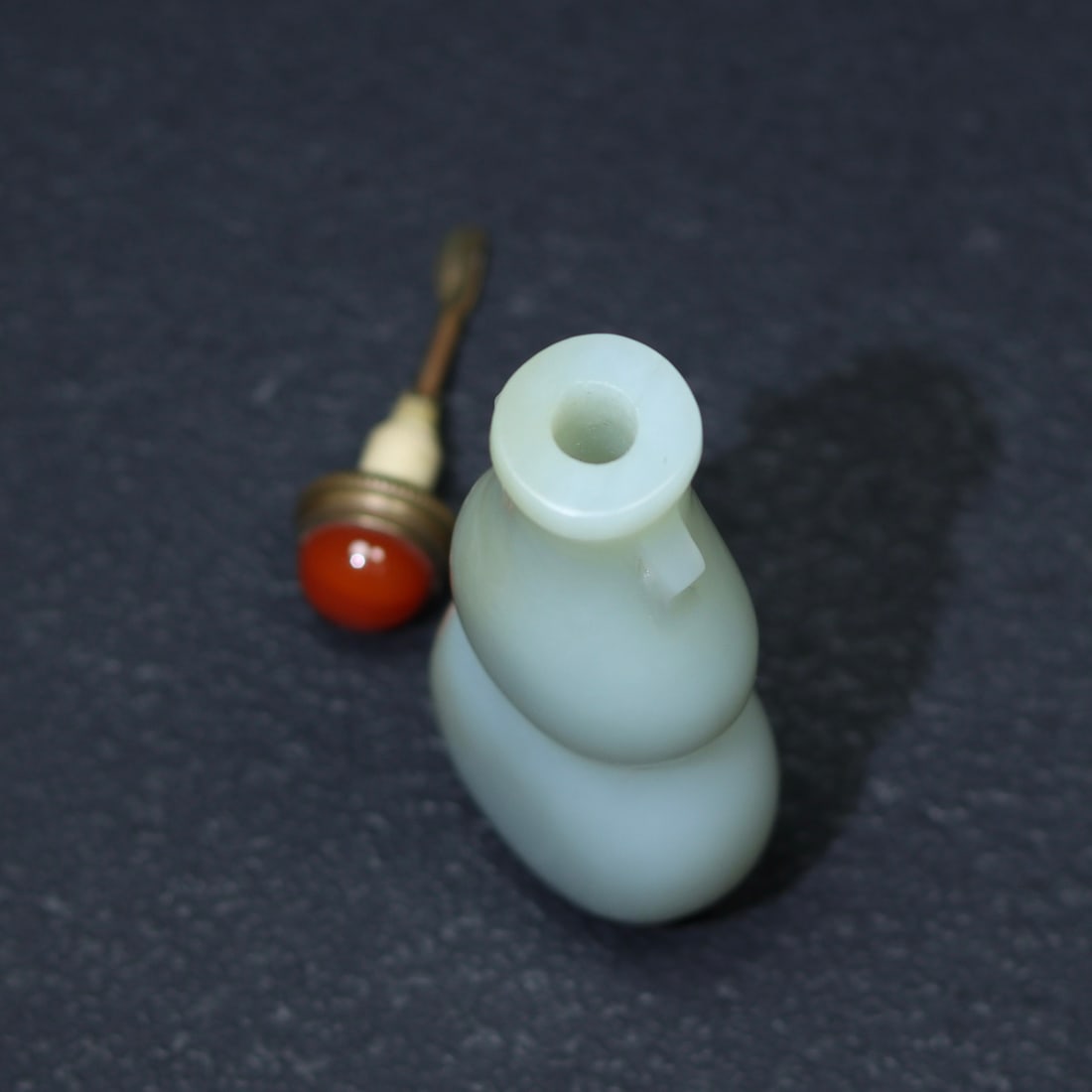 Chinese Hetian Jade Snuff Bottle - 8
