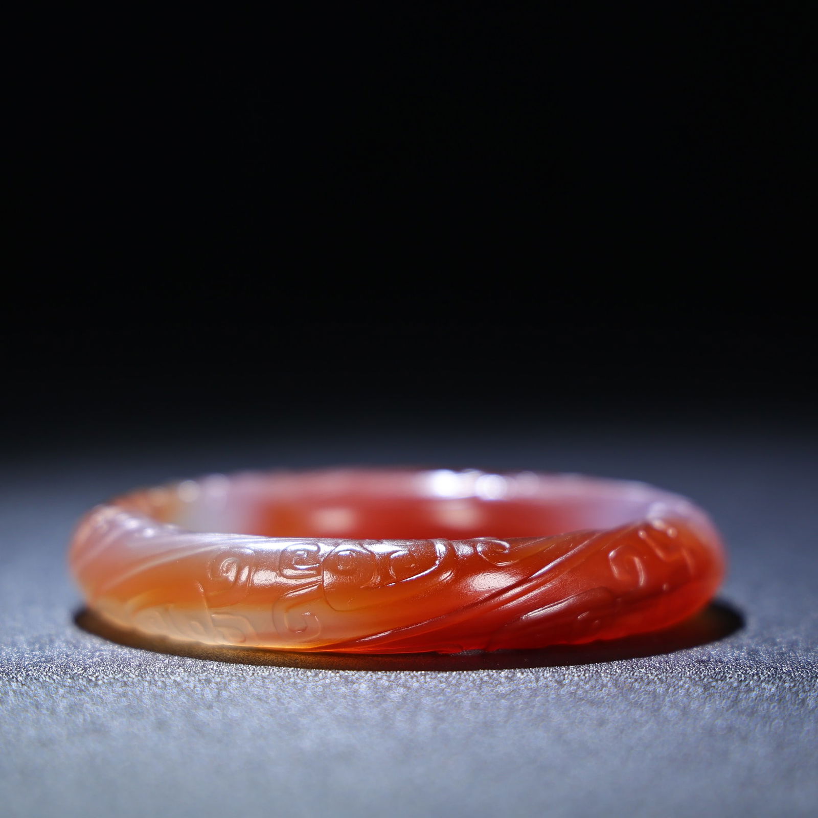 Inside Diameter 56mm Chinese Agate Bracelet - 8