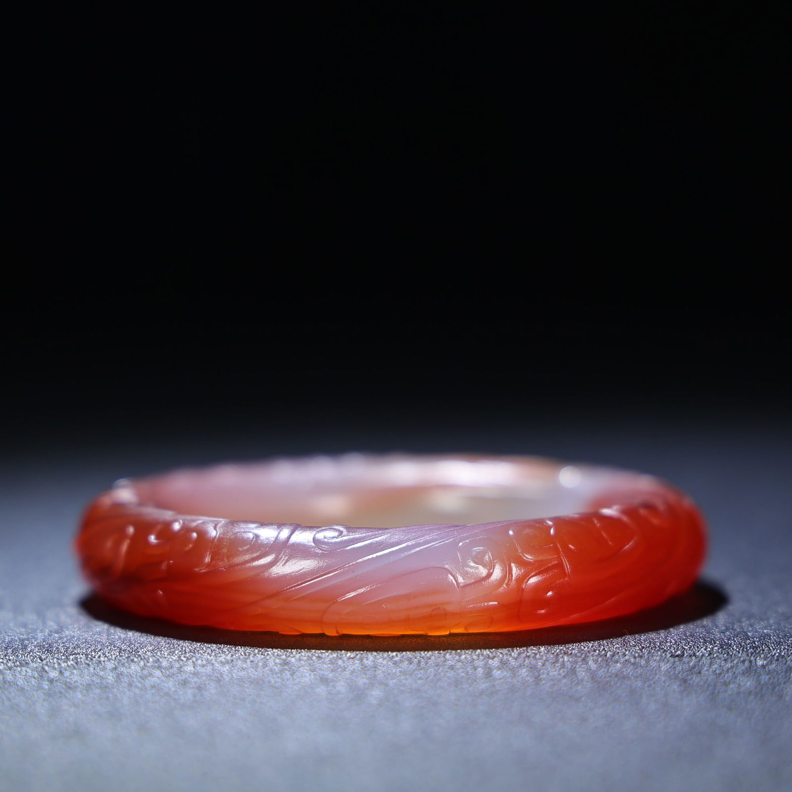Inside Diameter 56mm Chinese Agate Bracelet - 9