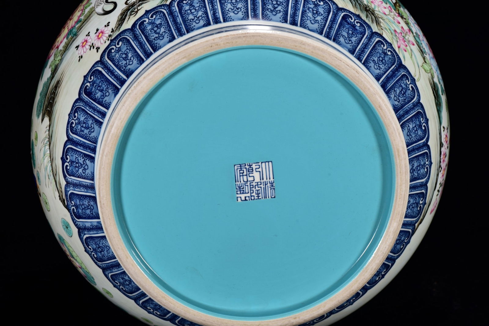 Chinese Qing Dynasty Famille Rose Flower Bird Design Porcelain Vase - 9