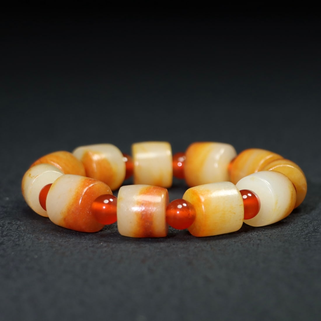 Chinese Hetian Jade Bracelet Hand Chain (1 of 6)