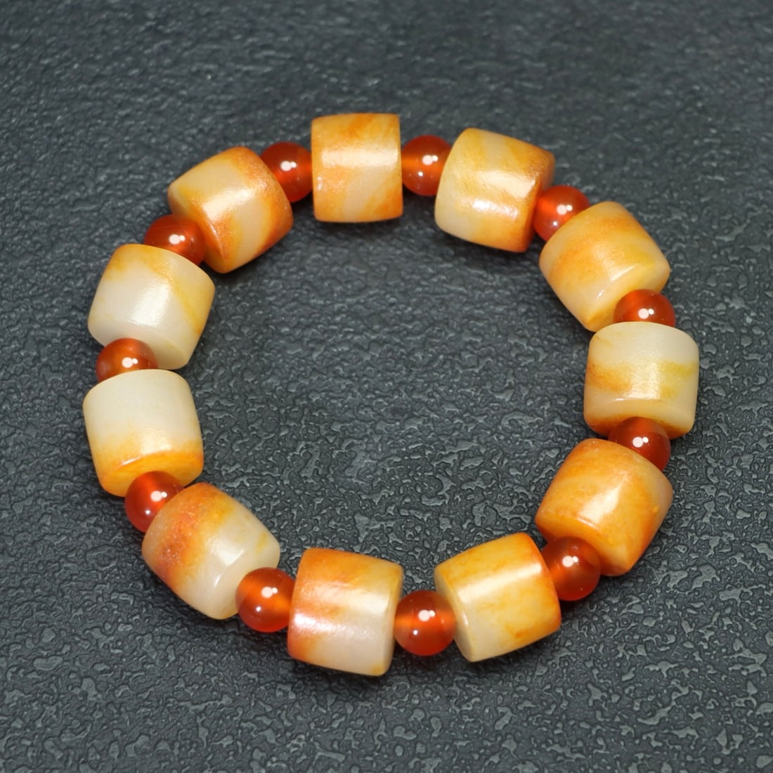 Chinese Hetian Jade Bracelet Hand Chain - 4